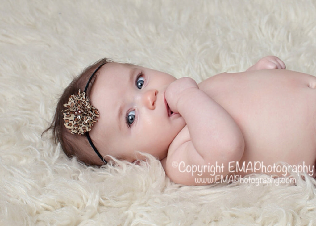 Cammie- Leopard Headband or Clip