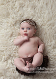 Macey- Brown Rhinestone Headband