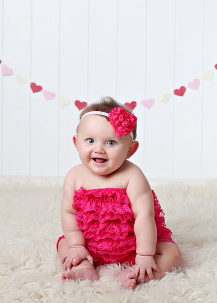 Stella- Hot Pink Heart Headband