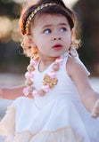 Justine- gold sequin halo headband
