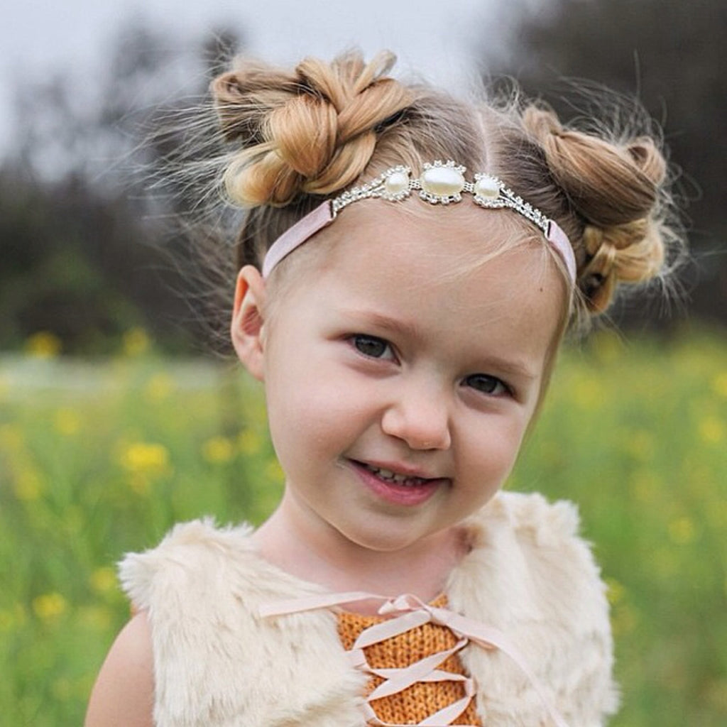 Joellie- Pearl and Rhinestone Headband