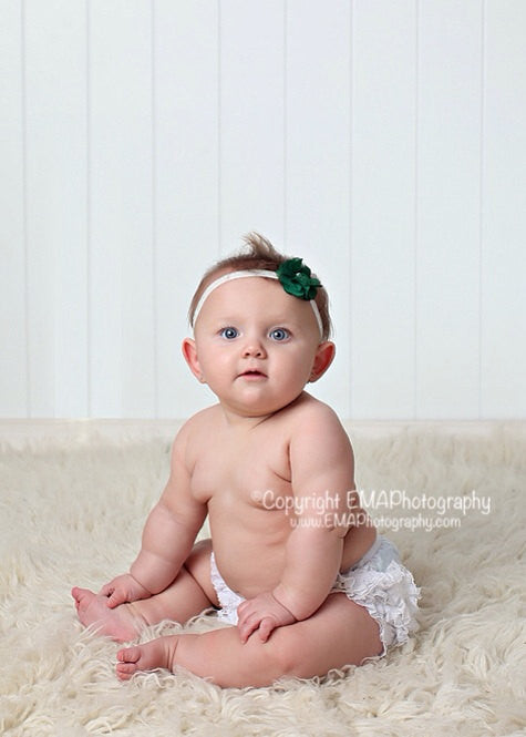Cammie- Dark Green headband or clip