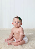 Cammie- Dark Green headband or clip