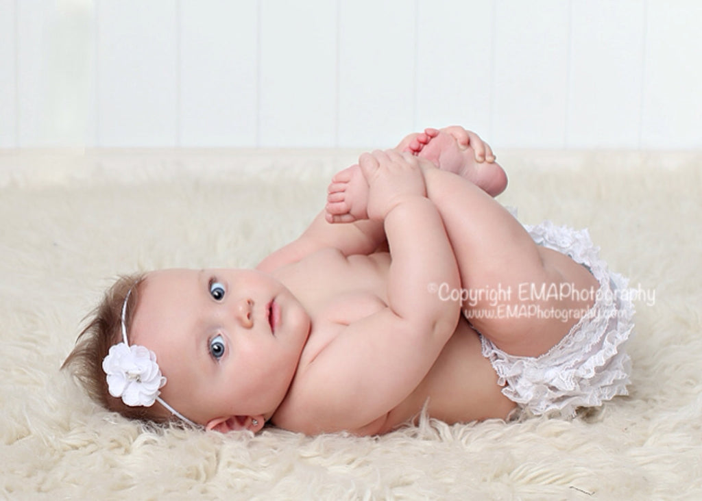 Cammie- White Headband or Clip