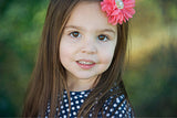 Luciana- Coral Flower on Braided Headband