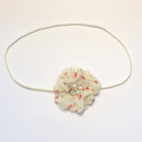 Cammie- Ivory Floral headband or clip