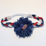 Red, White, or Blue "Luciana"  flag heart Headband