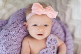 Bonnie- Pink Bow Headband