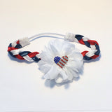 Red, White, or Blue "Luciana"  flag heart Headband