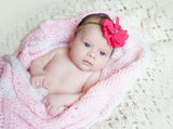 Penelope- Hot Pink and Gold Headband