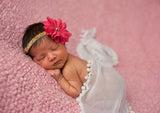 Penelope- Hot Pink and Gold Headband