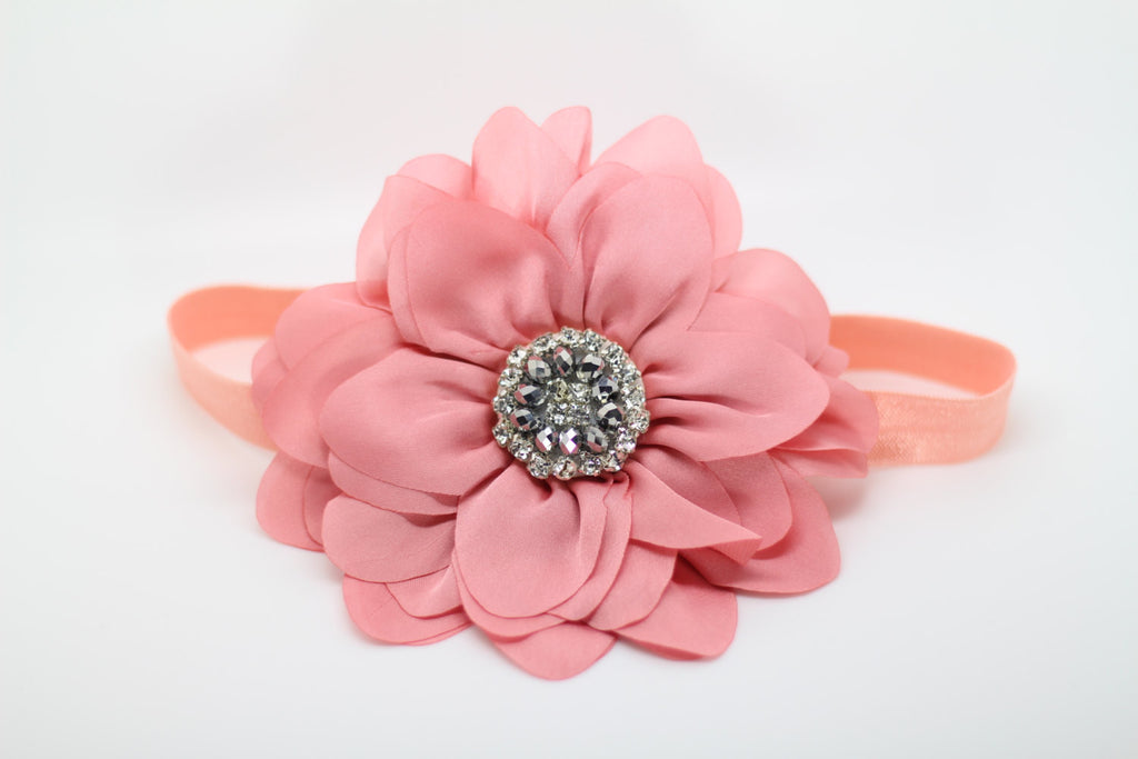 Simone- Light Coral Headband