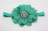 Simone- Green/Teal headband
