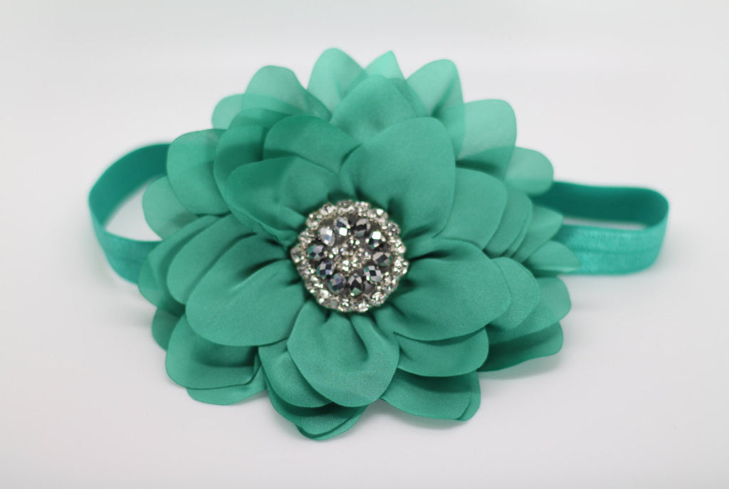 Simone- Green/Teal headband