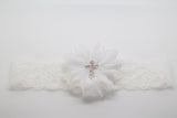 Luciana- White Baptism/Communion Headband