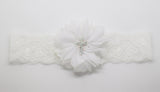 Luciana- White Baptism/Communion Headband