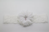 Luciana- White Baptism/Communion Headband