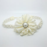 Penelope- Ivory Baptism/Communion/Flower Girl Headband
