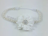 Penelope- White Baptism/Communion/Flower Girl Headband