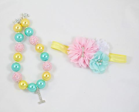 Birthday Headband and Necklace Set