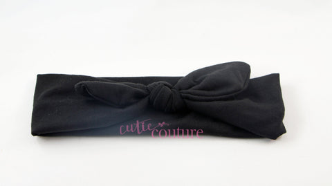 Karen- Black Knotted Headband