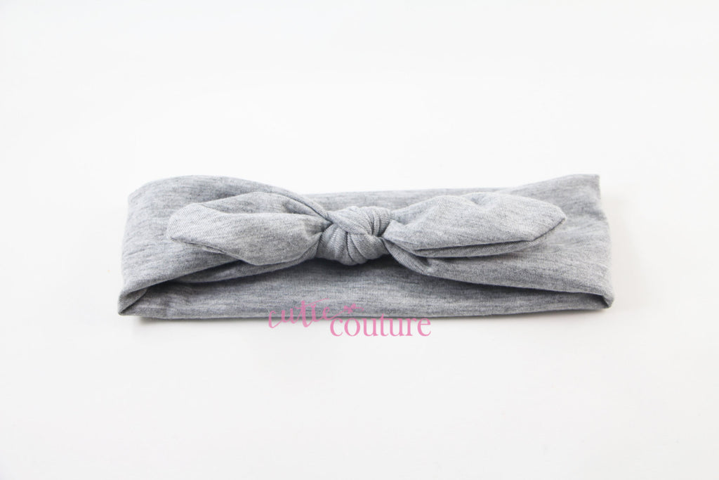 Karen- Gray Knotted Headband