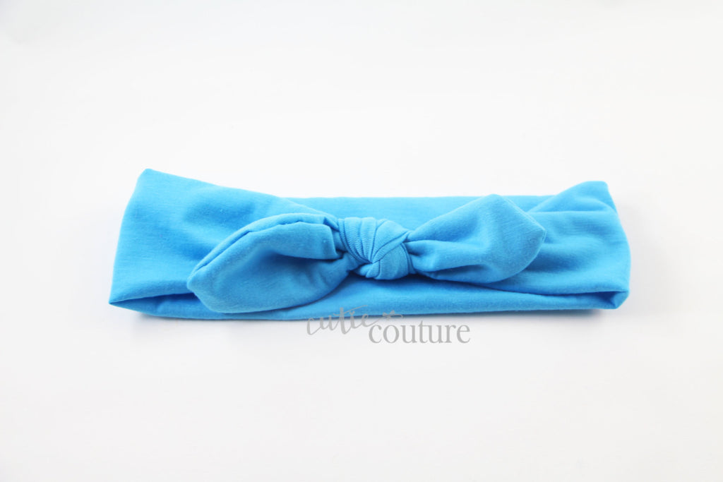 Karen- Blue Knotted Headband