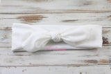 Karen- White Knotted Headband