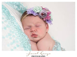 Francesca - Lavender and mint Headband