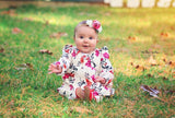 Francesca - Pink, Red and Cream flower Headband