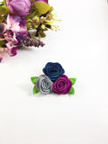 Donna- Navy, Gray, Plum Felt Headband