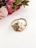 Francesca - Tan, Orange, and cream flower Headband