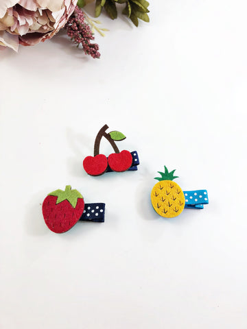 Clippies-strawberry, cherry, pineapple