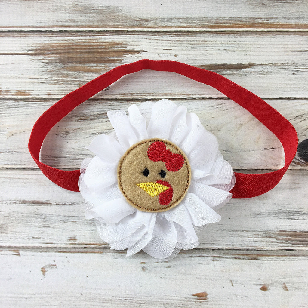 Turkey headband with feltie