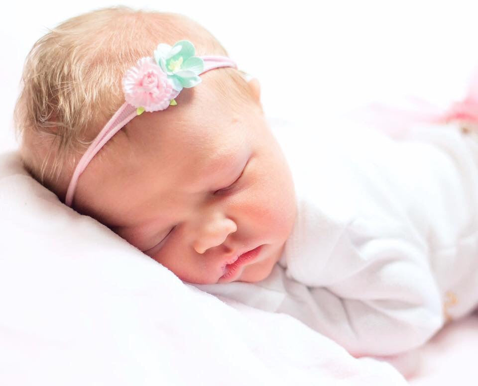 Sky-Pink and Mint Headband