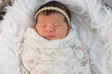 Gold and Cream braided headband