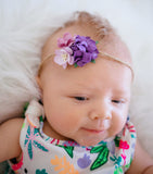 Jenna- Purple and Lavender Tieback or Headband