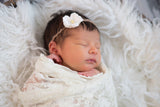 Ava- Ivory Petite Tieback
