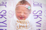 Sky-Pink and Mint Headband