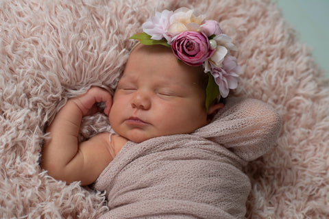 Francesca - Pink flower Headband