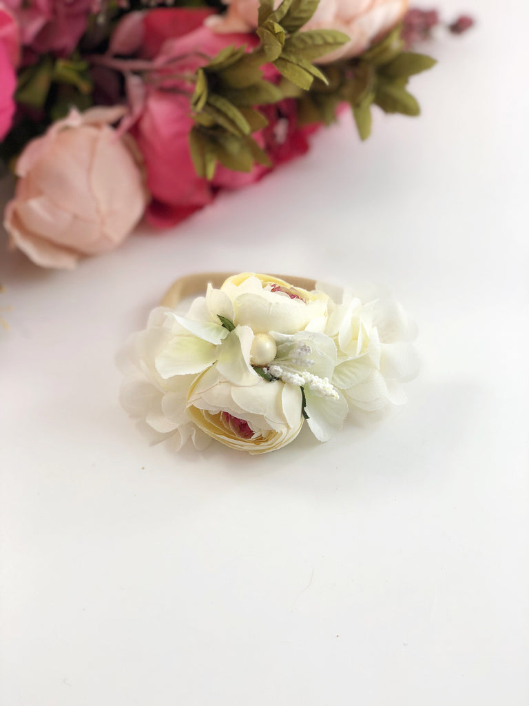 Francesca - cream flower Headband