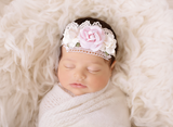 Grace- Pink and Cream accented with Gray Lace