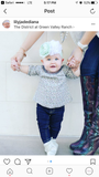 Rosanna- Mint and White Headband