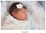 Ava- Ivory Petite Tieback