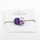Jenna- Purple and Lavender Tieback or Headband