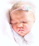 Sky-Pink and Mint Headband