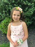 Francesca - peach and cream flower Headband