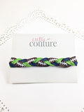 Football Headbands- Football Lace Braided Headbands-Pick Your Favorite Team