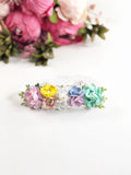 Aubrey -Rainbow Floral Crown Headband