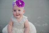 Rosanna- Purple, Lavender, Cream and Pink Headband